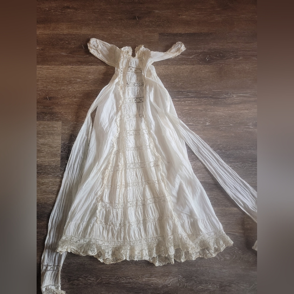 Christening Dress Antique Historical Edwardian